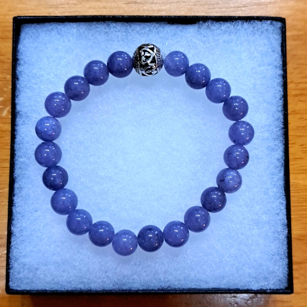 Blue Angelite Stone Bracelet